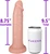The Underdog by FUKENA - Realistic Dual Density Silicone Dildo with Balls & Suction Cup, 8.75 Inch Insertable, 2.0 Inch Max Width, Light Skin