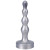 Tantus Ripple Small Anal Beads Dildo, Firm, 4.75 Inch Insertable, 1.0 Inch Max Width, Silver Tantus Ripple Small Anal Beads Dildo, Firm, 4.75 Inch Insertable, 1.0 Inch Max Width, Silver