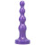 Tantus Ripple Large Beaded Anal Plug, 6.85 Inch Insertable, 1.5 Inch Max Width, Midnight Purple