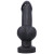 Tantus Super Destiny Super Soft Silicone Dildo, 5.75 Inch Insertable, 2.0 Inch Max Width, Black Onyx