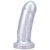 Tantus They/Them Super Soft Silicone Dildo, 5.0 Inch Insertable, 1.6 Inch Max Width, Silver