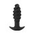 Tantus Twist Anal Plug, 5.0 Inch Insertable, 1.3 Inch Max Width, Onyx