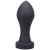 Tantus H-Bomb Dildo, 9.0 Inch Insertable, 3.7 Inch Max Width, Onyx