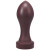 Tantus H-Bomb Firm Dildo, 9.0 Inch Insertable, 3.7 Inch Max Width, Garnet