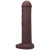 Tantus Amsterdam Soft Dildo, 10.5 Inch Insertable, 2.5 Inch Max Width, Oxblood