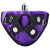 Tantus Velvet Vibrating Strap-On Harness, Purple