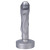 Tantus Mini Magma Textured Fantasy Dildo, 4.5 Inch Insertable, 1.0 Inch Max Width, Silver