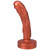 Tantus Mini Magma Textured Fantasy Dildo, 4.5 Inch Insertable, 1.0 Inch Max Width, Copper