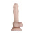 Evolved Real Supple Poseable Realistic Silicone Dildo With Balls, 4.13 Inch Insertable, 1.34 Inch Max Width, Light Skin