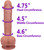 The Gymnast by FUKENA - Realistic Dual Density Silicone Dildo, 6.25 Inch Insertable, 1.55 Inch Max Width, Medium Skin