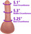 The Healer by FUKENA - Realistic Dual Density Silicone Dildo, 7.0 Inch Insertable, 1.7 Inch Max Width, Medium Skin