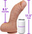 The Chemist by FUKENA - Realistic Dual Density Silicone Dildo, 8.5 Inch Insertable, 2.95 Inch Max Width, Medium Skin