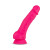 Blush Neo Elite Dual Density Silicone Dildo with Balls & Suction Cup, 5.5 Inch Insertable, 1.5 Inch Max Width, Neon Pink