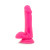 Blush Neo Elite Dual Density Silicone Dildo with Balls & Suction Cup, 4.75 Inch Insertable, 1.4 Inch Max Width, Neon Pink Blush Neo Elite Dual Density Silicone Dildo with Balls & Suction Cup, 4.75 Inch Insertable, 1.4 Inch Max Width, Neon Pink