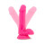 Blush Neo Elite Dual Density Silicone Dildo with Balls & Suction Cup, 4.75 Inch Insertable, 1.4 Inch Max Width, Neon Pink Blush Neo Elite Dual Density Silicone Dildo with Balls & Suction Cup, 4.75 Inch Insertable, 1.4 Inch Max Width, Neon Pink