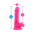 Blush Neo Elite Dual Density Silicone Dildo with Balls & Suction Cup, 4.75 Inch Insertable, 1.4 Inch Max Width, Neon Pink Blush Neo Elite Dual Density Silicone Dildo with Balls & Suction Cup, 4.75 Inch Insertable, 1.4 Inch Max Width, Neon Pink