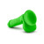 Blush Neo Elite Dual Density Silicone Dildo with Balls & Suction Cup, 4.75 Inch Insertable, 1.4 Inch Max Width, Neon Green