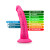 Blush Neo Elite Dual Density Silicone Dildo with Suction Cup, 7 Inch Insertable, 1.5 Inch Max Width, Neon Pink