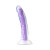 Blush Neo Elite Glow in the Dark Dual Density Silicone Dildo, 7 Inch Insertable, 1.5 Inch Max Width, Neon Purple