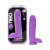 Blush Neo Elite Dual Density Silicone Dildo with Balls & Suction Cup, 8.75 Inch Insertable, 2.25 Inch Max Width, Neon Purple