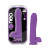 Blush Neo Elite Dual Density Silicone Dildo with Balls & Suction Cup, 9.25 Inch Insertable, 2.25 Inch Max Width, Neon Purple