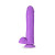 Blush Neo Elite Dual Density Silicone Dildo with Balls & Suction Cup, 9.25 Inch Insertable, 2.25 Inch Max Width, Neon Purple