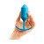 b-Vibe Snug Plug 3 Weighted Silicone Anal Plug, Teal