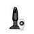b-Vibe Rimming 2 Rotating and Vibrating Remote Control Plug, Black