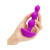 b-Vibe Triplet Rechargeable Remote-Controlled Vibrating Anal Beads Plug, Fuchsia