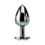 Adam & Eve Pink Gem Aluminum Anal Plug, Large