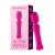 FemmeFunn Ultra Wand Rechargeable Flexible Textured Silicone Vibrator, Pink