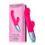 FemmeFunn Delola Rechargeable Silicone Dual Stimulation G-Spot Vibrator, Pink