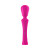 FemmeFunn Ultra Wand XL Rechargeable Flexible Textured Silicone Vibrator, Pink