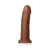 Colours Dual Density Girth 7 in. Dildo, 7.68 Inch Insertable, 2.01 Inch Max Width, Brown