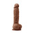 Colours Pleasures 5 in. Dildo, 5.2 Inch Insertable, 1.5 Inch Max Width, Brown