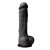 Colours Pleasures 8 in. Dildo, 7.5 Inch Insertable, 2.1 Inch Max Width, Black