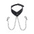 Sportsheets Velvet Noir Collar & Removable Clamps
