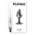 Playboy Tux Small Aluminum Anal Plug, Hematite