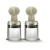 Temptasia Clit and Nipple Twist Suckers 2-Piece Set, Large, Clear