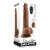 Evolved Thrust In Me Thrusting Vibrating Dildo, 6.25 Inch Insertable, 1.55 Inch Max Width, Dark Skin