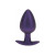 Ouch! Smooth Silicone Anal Plug Large, 2.44 Inch Insertable, 1.57 Inch Max Width, Metallic Purple