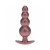 Ouch! Smooth Silicone Beaded Anal Plug, 3.86 Inch Insertable, 1.42 Inch Max Width, Rose Gold