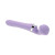 Playboy Vibrato Rechargeable Silicone Dual Ended Wand Vibrator, Opal