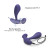 Love to Love Witty Rechargeable Remote-Controlled Silicone Prostate & G-Spot Vibrator, Midnight Indigo