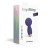 Love to Love Itsy Bitsy Rechargeable Silicone Mini Wand Vibrator, Midnight Indigo