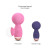 Love to Love Itsy Bitsy Rechargeable Silicone Mini Wand Vibrator, Pink Passion
