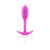b-Vibe Snug Plug 1 Weighted Silicone Anal Plug, Fuchsia