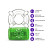 Play With Me Pleaser Rechargeable Cock Ring, Neon Green