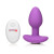 Curve Toys Gossip Pop Rocker Rechargeable Remote-Controlled Silicone Vibrating Anal Plug, Violet