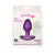 Curve Toys Gossip Pop Rocker Rechargeable Remote-Controlled Silicone Vibrating Anal Plug, Violet